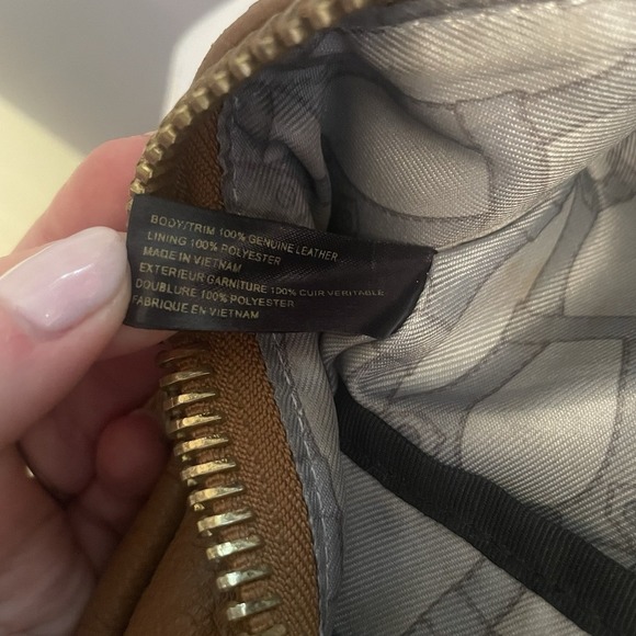 Aimee Kestenberg Tamitha Full Size Pebbled Leather Backpack Purse Carmel Brown - Picture 14 of 16